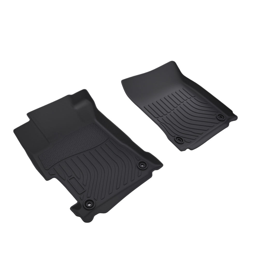 All-Weather Black Floor Mats compatible for Acura ILX 2013-2022 TPE Waterproof Custom