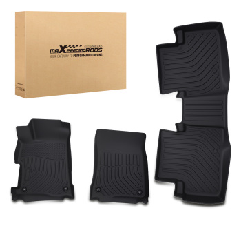 All-Weather Black Floor Mats compatible for Acura ILX 2013-2022 TPE Waterproof Custom