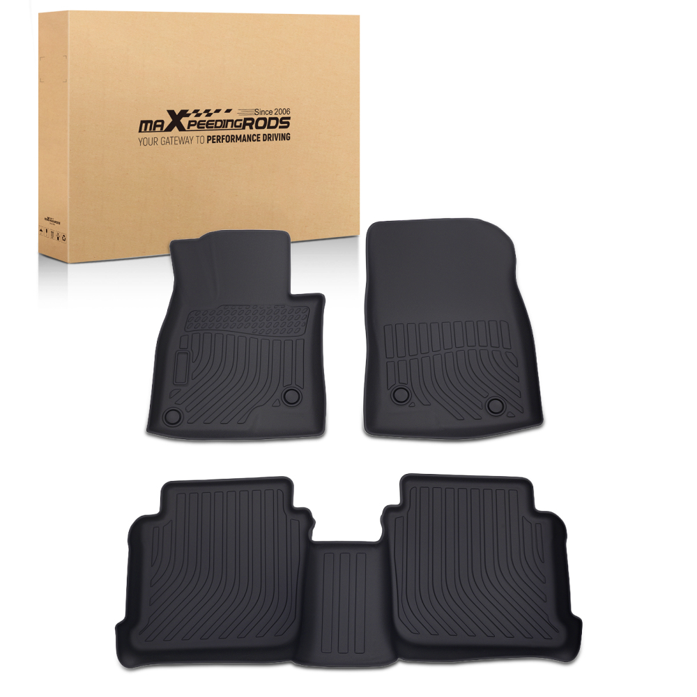 TPE Carpet Floor Mats compatible for Mazda 6 2014-2017 Anti-Slip All-Weather Waterproof