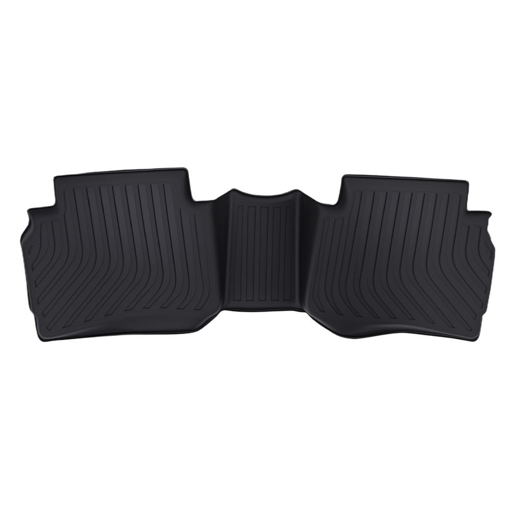 All-Weather Black Floor Mats compatible for Chevrolet Malibu 2016-2023 TPE Rubber