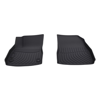 All-Weather Black Floor Mats compatible for Chevrolet Malibu 2016-2023 TPE Rubber