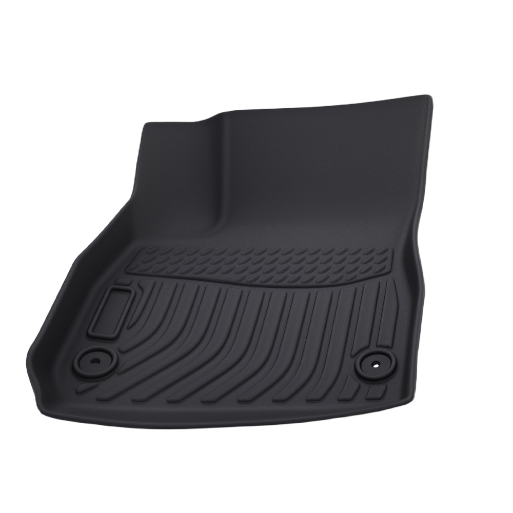 All-Weather Black Floor Mats compatible for Chevrolet Malibu 2016-2023 TPE Rubber