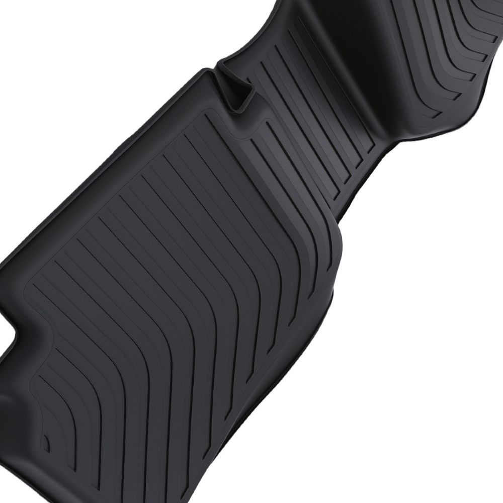 All-Weather Black Floor Mats compatible for Chevrolet Malibu 2016-2023 TPE Rubber