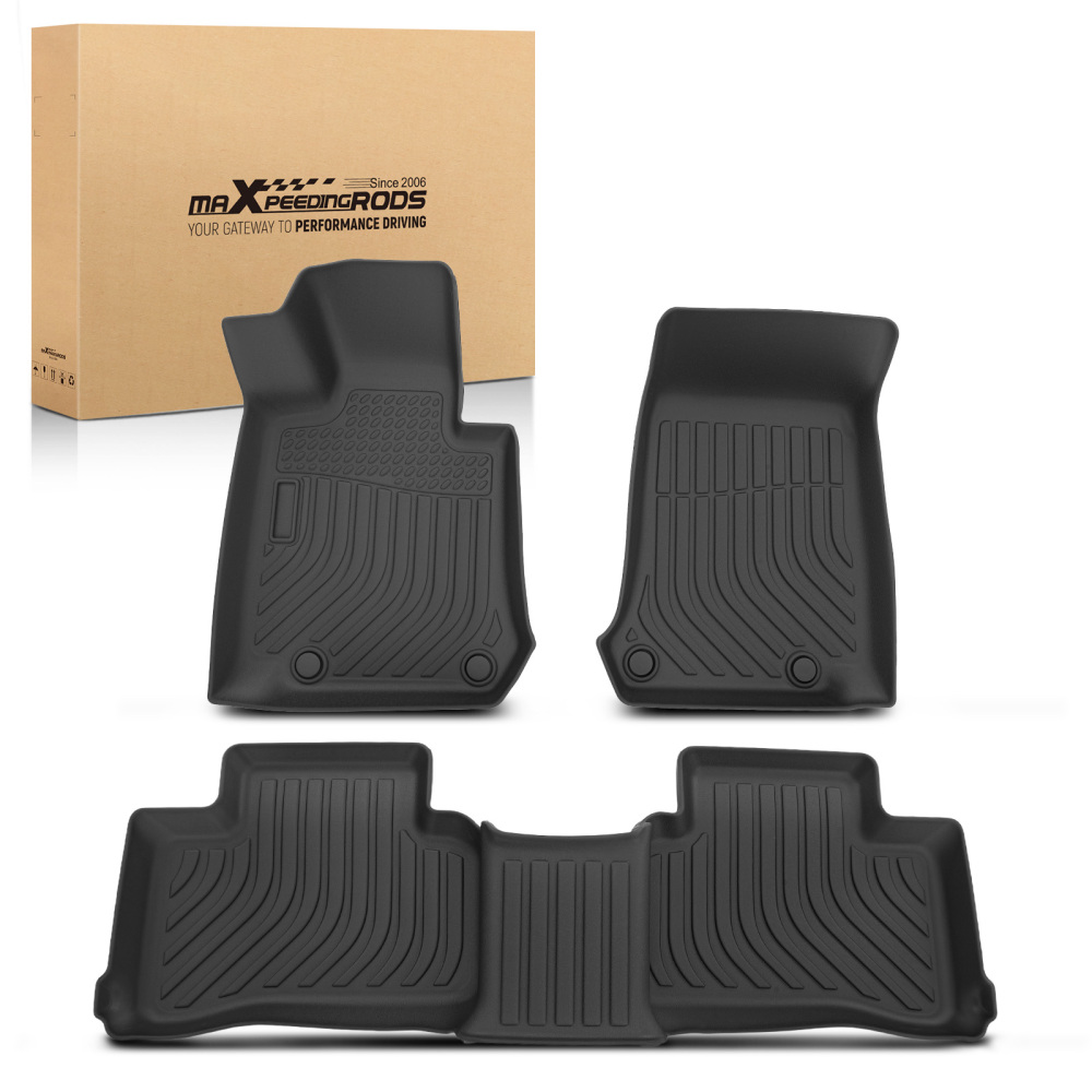 All-Weather Floor Mats compatible for Mercedes-Benz GLC300 Turbo 2016-2022 TPE Floor Liners
