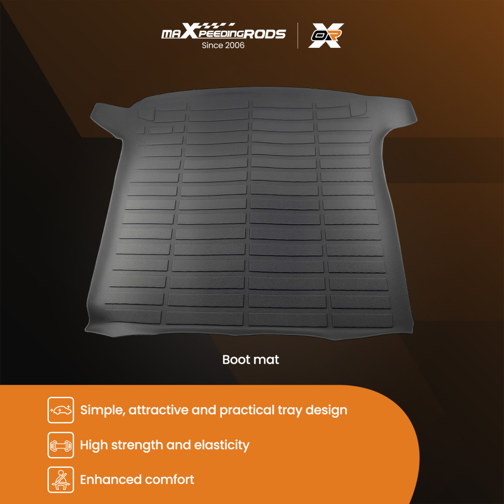 Trunk Mat All-Weather Boot Liner compatible for Mercedes-Benz CLA 2019-2024 TPE Floor Mat