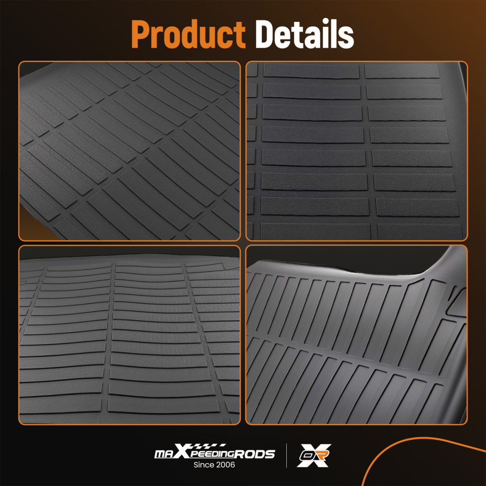 Trunk Mat All-Weather Boot Liner compatible for Mercedes-Benz CLA 2019-2024 TPE Floor Mat