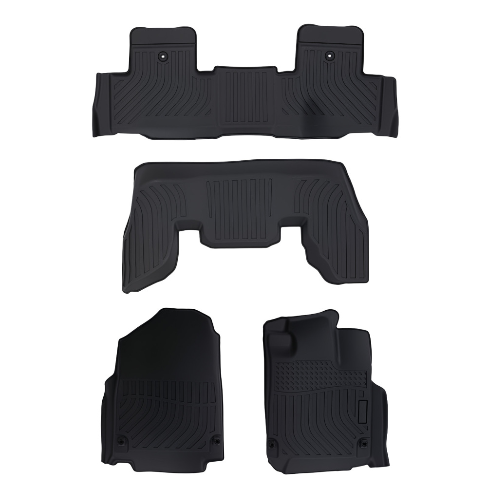 All Weather Floor Mat Set compatible for Acura MDX 2022-2025 Black TPE Rubber Anti-Slip