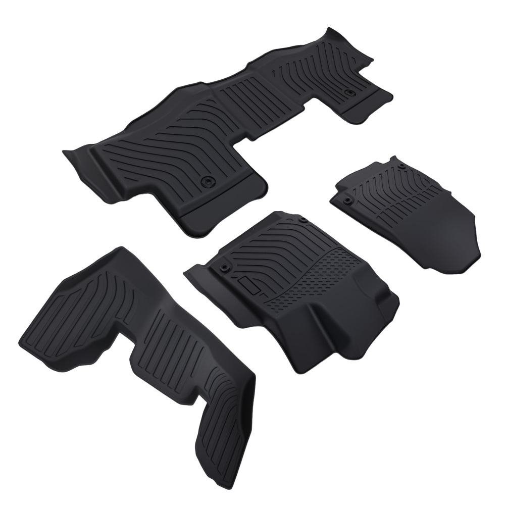 All Weather Floor Mat Set compatible for Acura MDX 2022-2025 Black TPE Rubber Anti-Slip