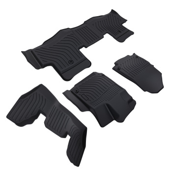 All Weather Floor Mat Set compatible for Acura MDX 2022-2025 Black TPE Rubber Anti-Slip