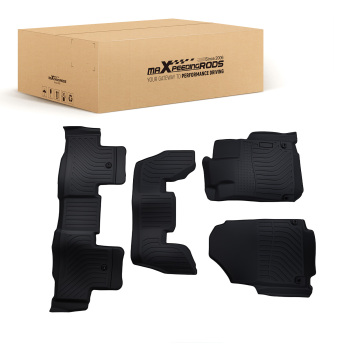 All Weather Floor Mat Set compatible for Acura MDX 2022-2025 Black TPE Rubber Anti-Slip