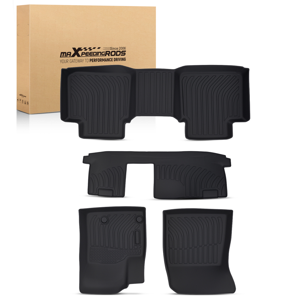 All-Weather Carpet Floor Mats compatible for Mitsubishi Outlander 2022-2025 TPE Rubber