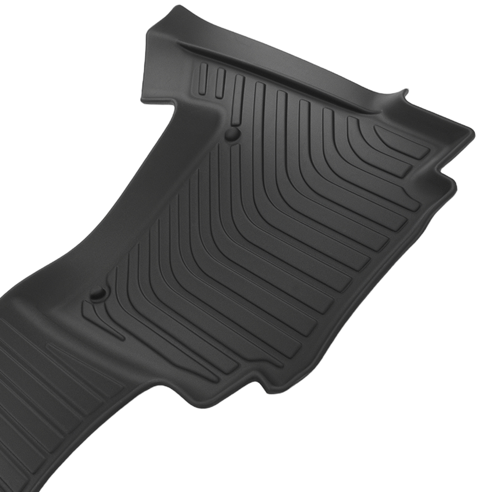 All-Weather Black Floor Mats compatible for Nissan Armada 2019-2022 TPE Rubber Car Carpet