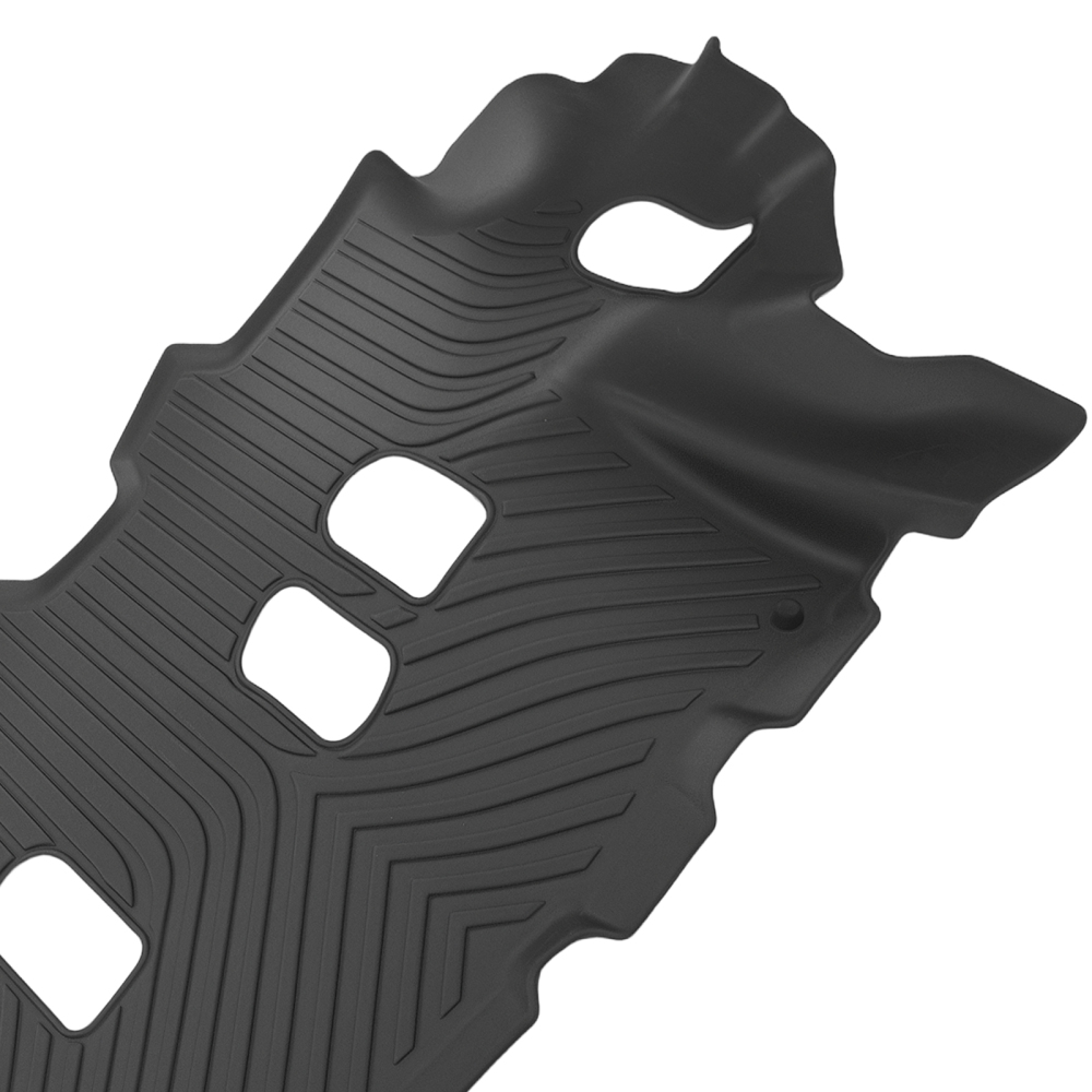 All-Weather Black Floor Mats compatible for Nissan Armada 2019-2022 TPE Rubber Car Carpet
