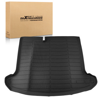 All-Weather Black Cargo Mat compatible for Nissan Kicks 2018-2023 TPE Trunk Bed Liner