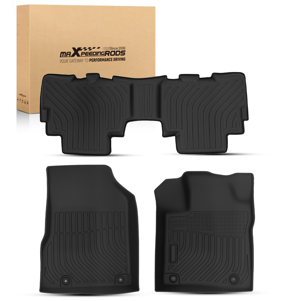 All-Weather Carpet Floor Mats compatible for Nissan Murano 2019-2023 Black TPE Anti-Slip