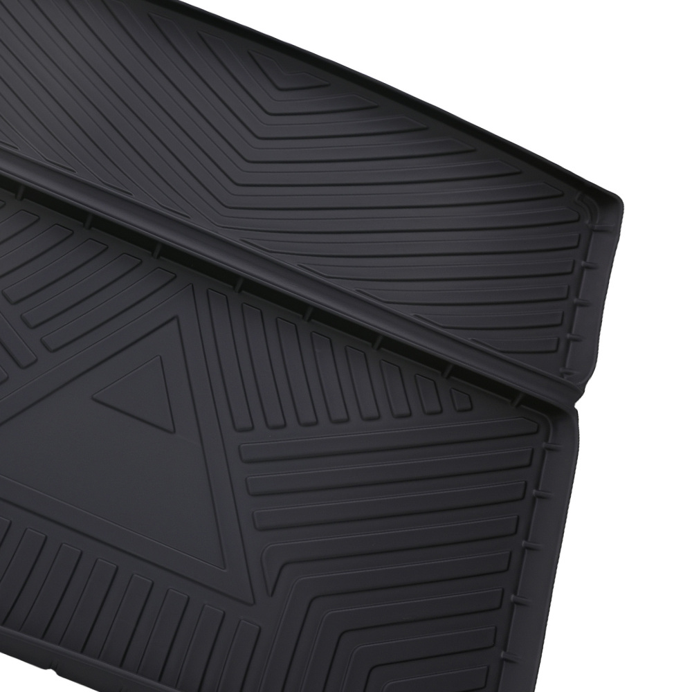 Black Cargo Liner Trunk Bed Mat compatible for Nissan Patrol Y62 2012-2023 Easy Clean TPE