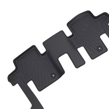 3D Floor Mats compatible for Nissan Pathfinder compatible for Infiniti QX60 JX35 2013-2020 Black TPE Set