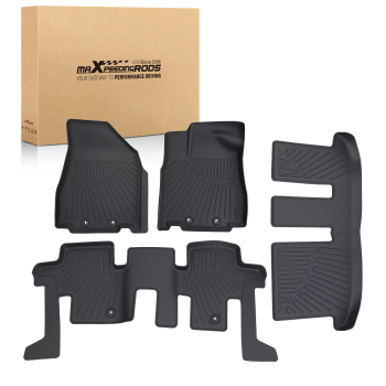 3D Floor Mats compatible for Nissan Pathfinder compatible for Infiniti QX60 JX35 2013-2020 Black TPE Set
