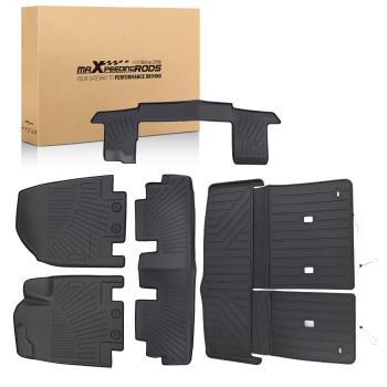 3D Floor Mats Liner compatible for Nissan Pathfinder 2022-2025 7-Passenger TPE All Weather