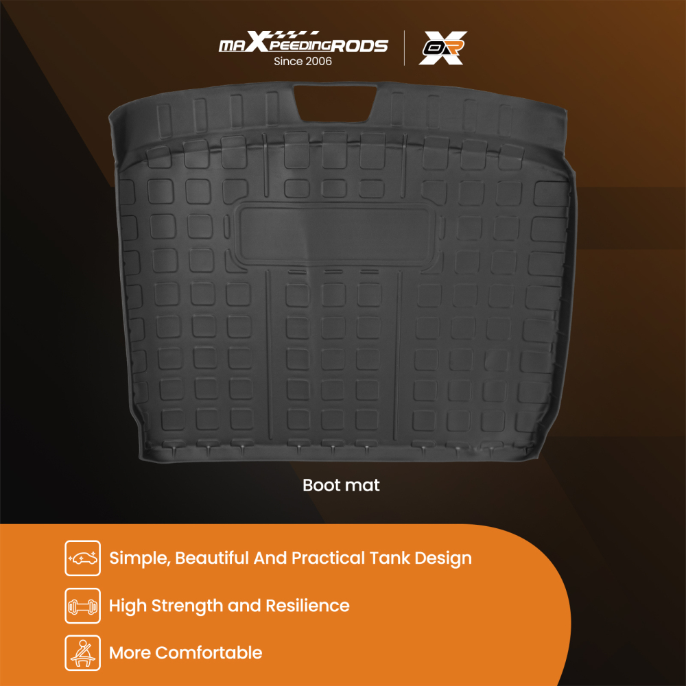 Black Cargo Liner compatible for Nissan Qashqai J10 2007-2013 TPE Boot Tray Liner Car Mat
