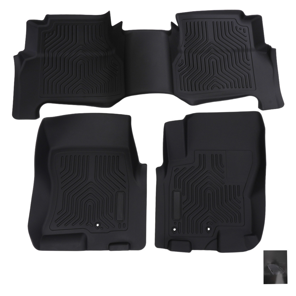 Anti-Slip Floor Mat compatible for Nissan Frontier Crew Cab 2008-2021 Waterproof Car Carpet