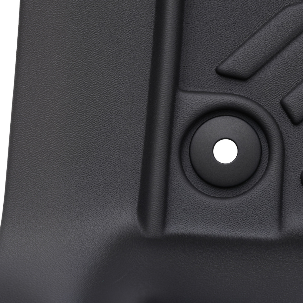 All Weather Floor Mats compatible for Nissan Titan/Titan XD Crew Cab 2016-2021 Black