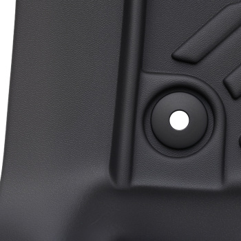 All Weather Floor Mats compatible for Nissan Titan/Titan XD Crew Cab 2016-2021 Black