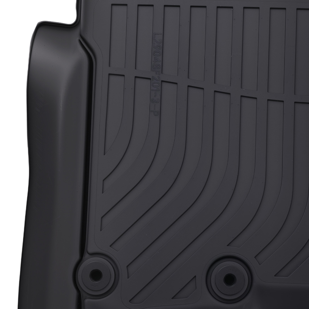 All Weather Floor Mats compatible for Nissan Titan/Titan XD Crew Cab 2016-2021 Black
