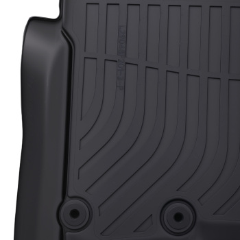 All Weather Floor Mats compatible for Nissan Titan/Titan XD Crew Cab 2016-2021 Black