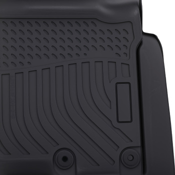 All Weather Floor Mats compatible for Nissan Titan/Titan XD Crew Cab 2016-2021 Black
