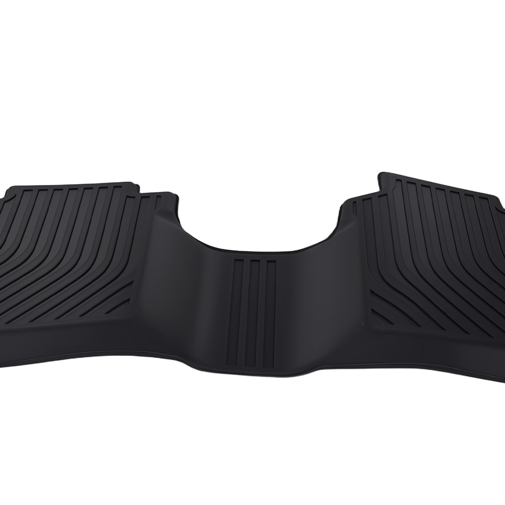 All Weather Floor Mats compatible for Nissan Titan/Titan XD Crew Cab 2016-2021 Black