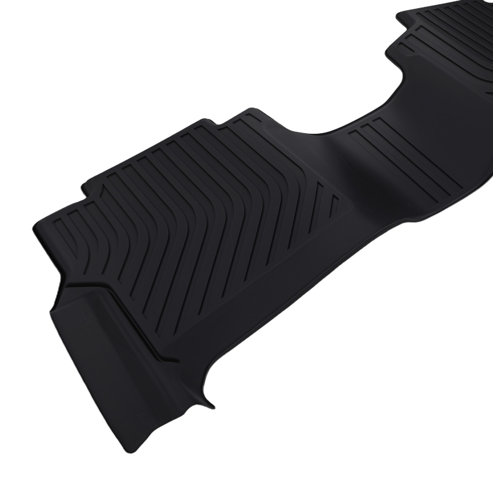 All Weather Floor Mats compatible for Nissan Titan/Titan XD Crew Cab 2016-2021 Black