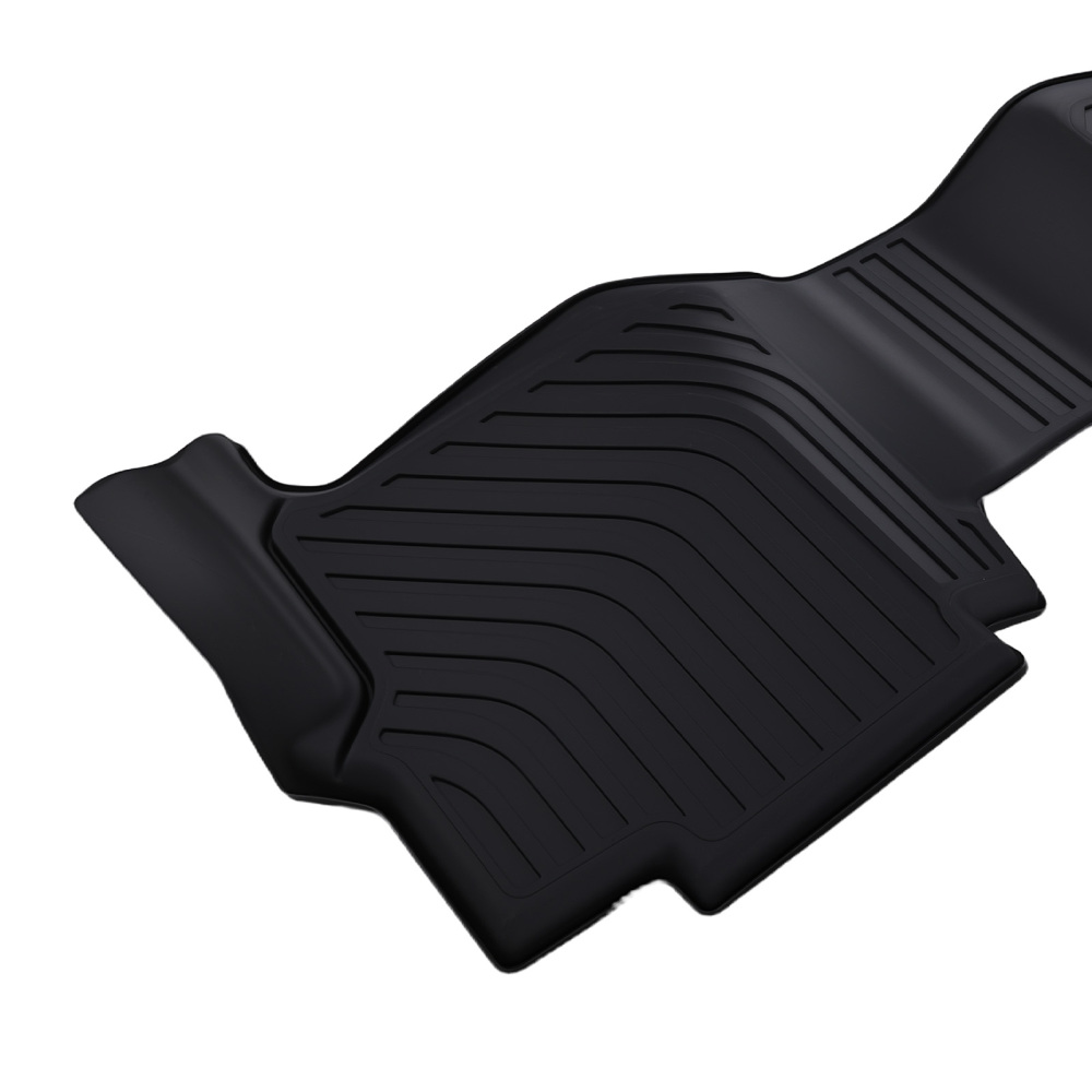 All Weather Floor Mats compatible for Nissan Titan/Titan XD Crew Cab 2016-2021 Black