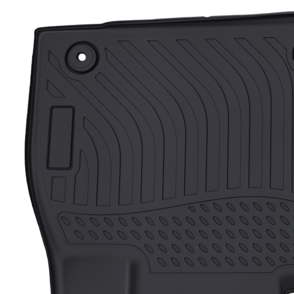 All-Weather Black Floor Mats compatible for Hyundai Palisade 2020-2024 TPE Floor Liners