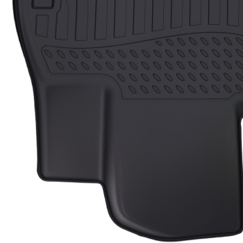All-Weather Black Floor Mats compatible for Hyundai Palisade 2020-2024 TPE Floor Liners