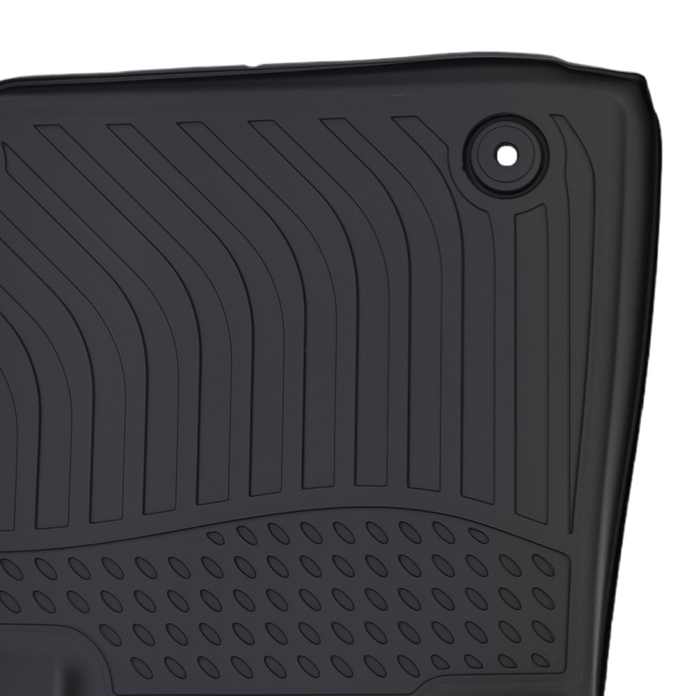 All-Weather Black Floor Mats compatible for Hyundai Palisade 2020-2024 TPE Floor Liners