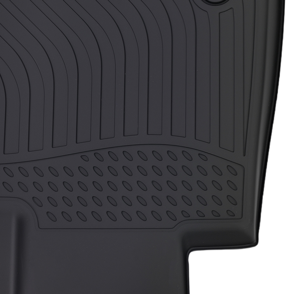 All-Weather Black Floor Mats compatible for Hyundai Palisade 2020-2024 TPE Floor Liners
