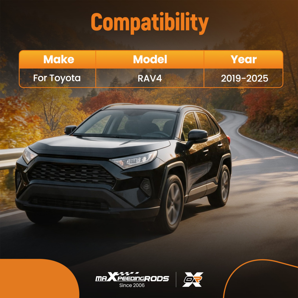 All Weather Boot Trunk Bed Liner compatible for Toyota RAV4 2019-2025 Cargo Mat TPE Black