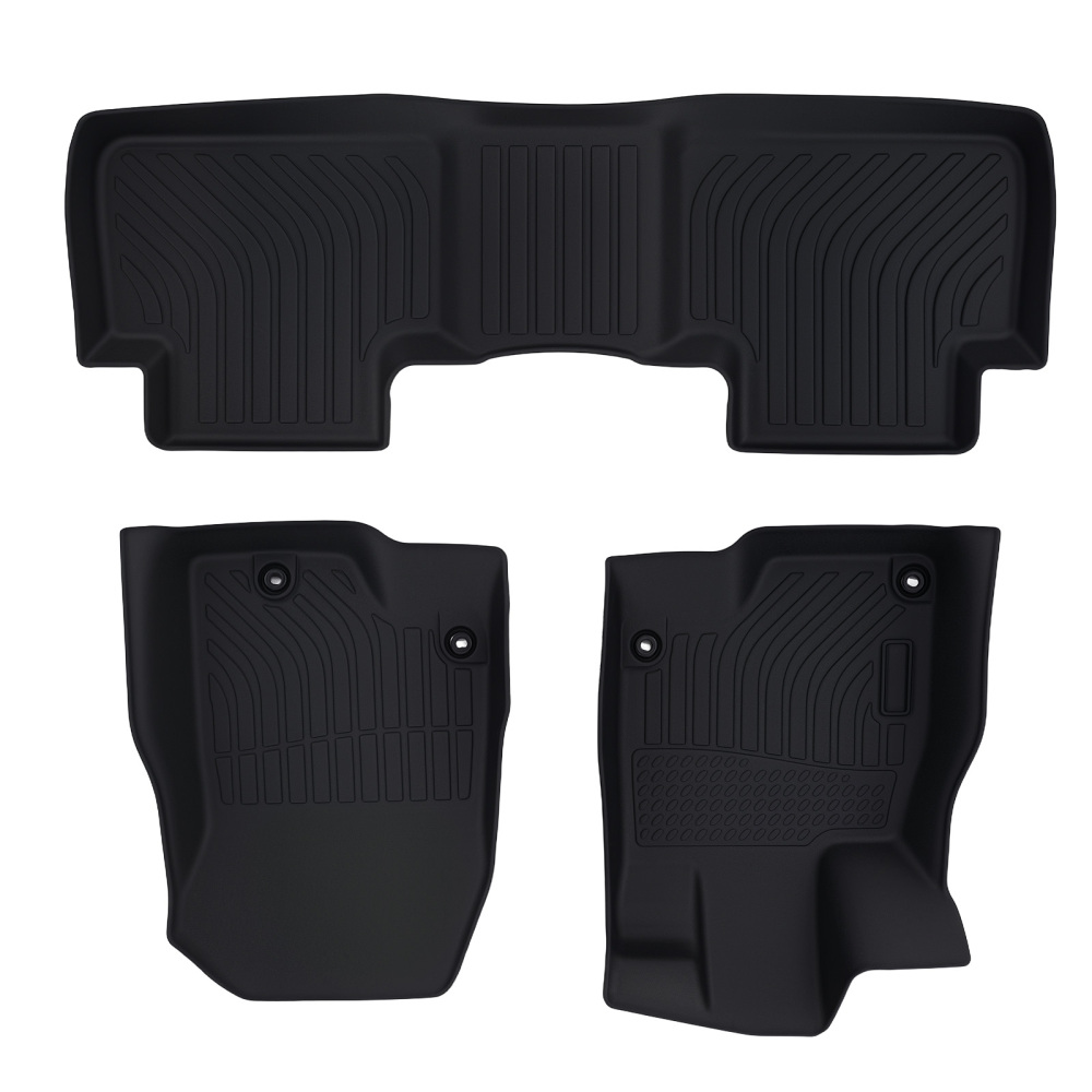 All Weather Floor Mats compatible for Acura RDX 2019-2025 TPE Rubber Black Waterproof