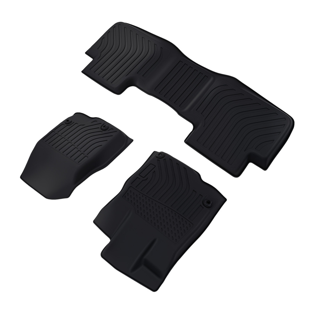 All Weather Floor Mats compatible for Acura RDX 2019-2025 TPE Rubber Black Waterproof