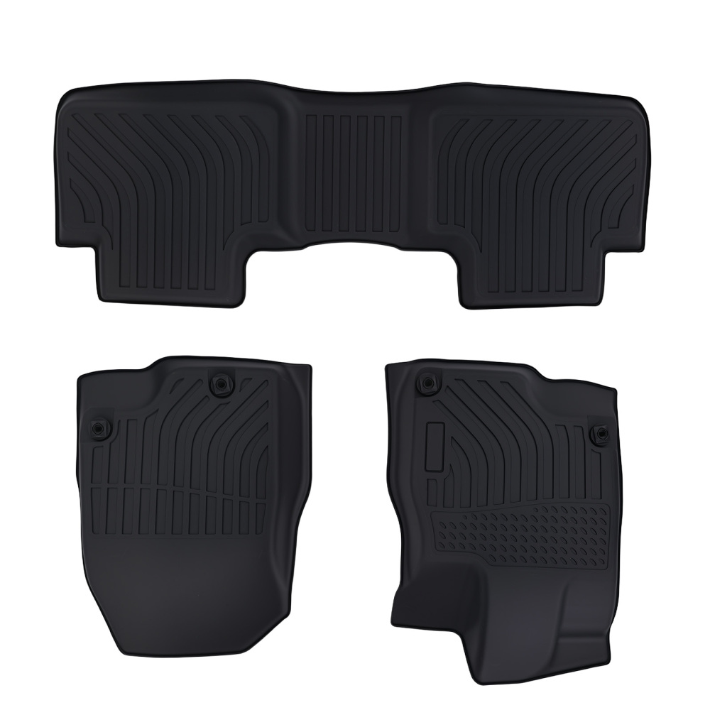 All Weather Floor Mats compatible for Acura RDX 2019-2025 TPE Rubber Black Waterproof