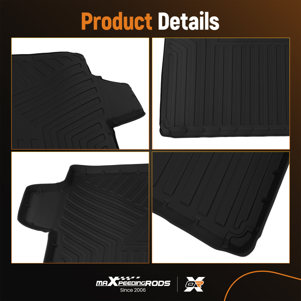 All-Weather Boot Tray Liner compatible for Land Rover Range Rover Sport 2013-2022 Black