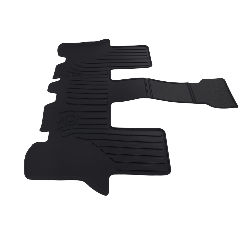 All-Weather Floor Mat Set compatible for Kia Sorento 7 compatible for Seat 2021-2024 Black TPE Car Mat