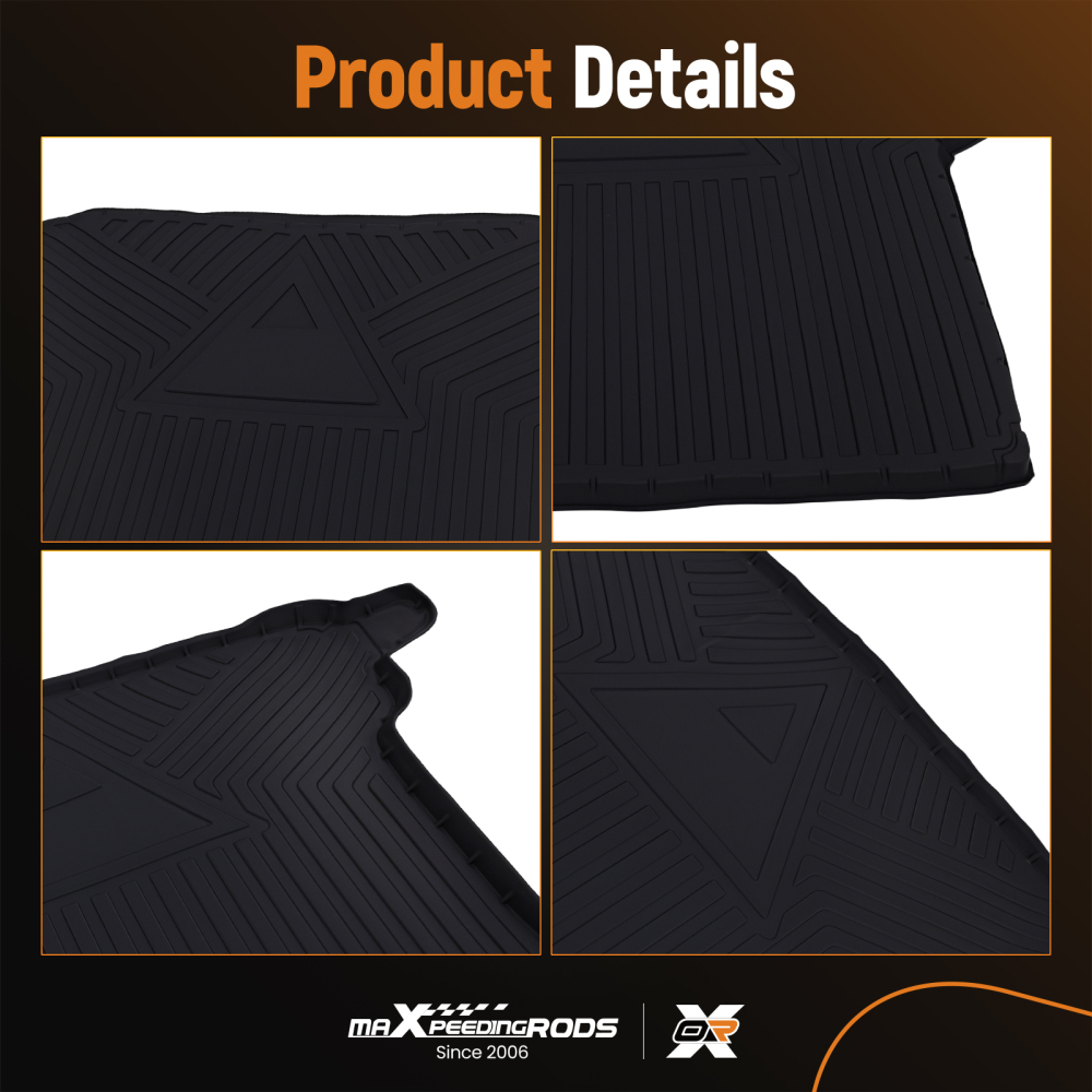 All-Weather TPE Rear Cargo Mat compatible for Subaru Outback 2015-2020 Black Boot Liner
