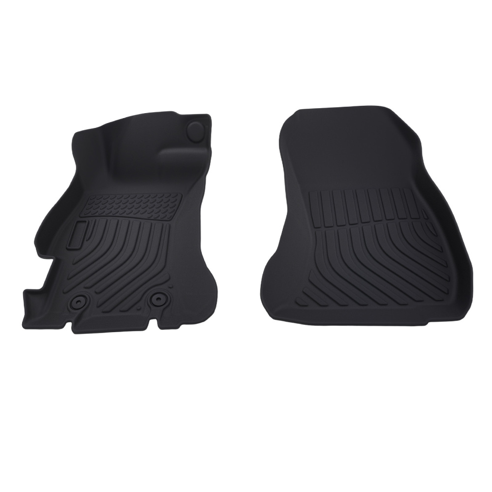 All-Weather Carpet Floor Mats compatible for Subaru WRX 2015-2021 Black TPE Anti-Slip