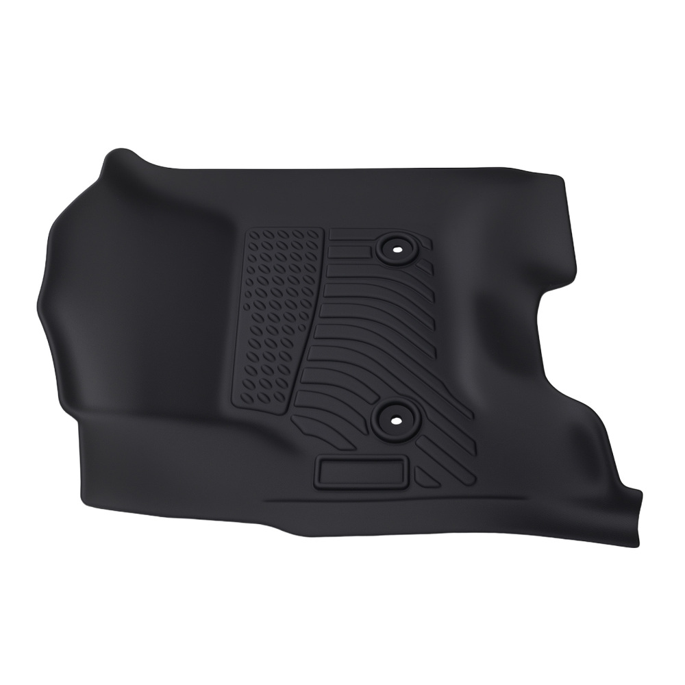 All-Weather Floor Mats compatible for Chevrolet Tahoe/Yukon 2015-2020 Black TPE Rubber