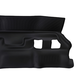All-Weather Floor Mats compatible for Chevrolet Tahoe/Yukon 2015-2020 Black TPE Rubber
