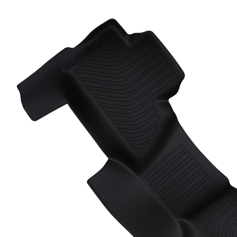 All-Weather Floor Mats compatible for Chevrolet Tahoe/Yukon 2015-2020 Black TPE Rubber