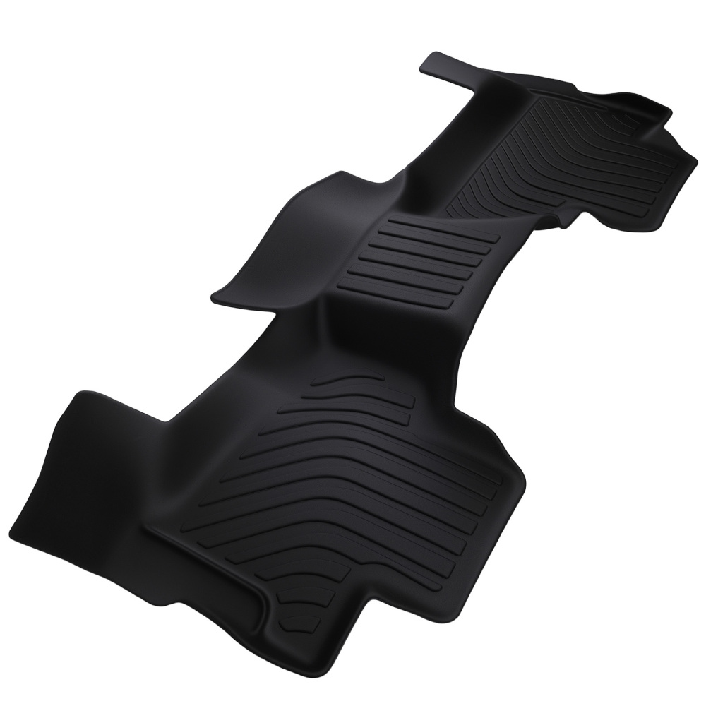 All-Weather Floor Mats compatible for Chevrolet Tahoe/Yukon 2015-2020 Black TPE Rubber