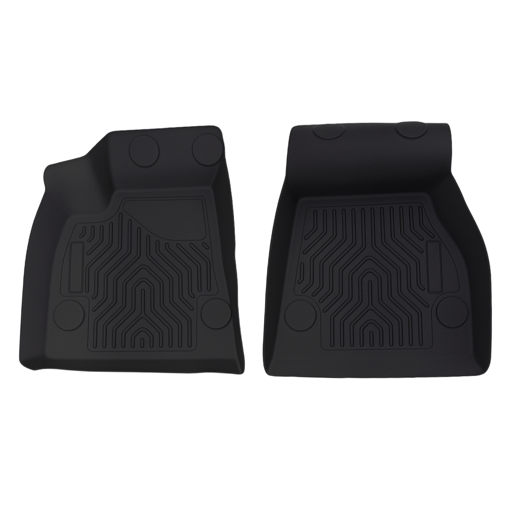 All-Weather Black Floor Mats Liner compatible for Tesla Model S 2015-2020 TPE Anti-Slip